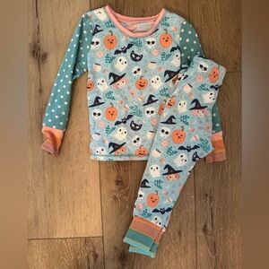 Matilda Jane Teal and Orange Halloween Pajama Set